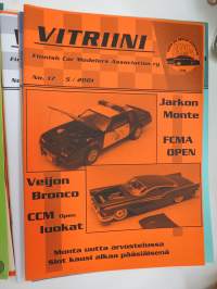 Vitriini - Finnish Car Modellers Association Ry kerholehti / Club Magazine - 17 kpl lehtiä vuosilta 1999-2003