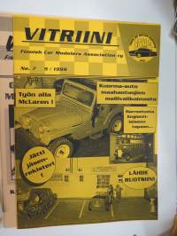 Vitriini - Finnish Car Modellers Association Ry kerholehti / Club Magazine - 17 kpl lehtiä vuosilta 1999-2003