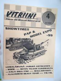 Vitriini - Finnish Car Modellers Association Ry kerholehti / Club Magazine - 17 kpl lehtiä vuosilta 1999-2003