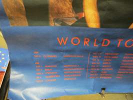 Deep Purple - The House of Blue Light - World Tour 1987 -original poster / alkuperäinen kiertuejuliste