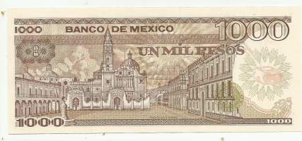 Meksiko  1000 Pesos 1984  seteli