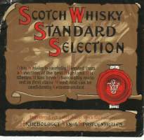Scotch Whisky Standard Selection - viinaetiketti