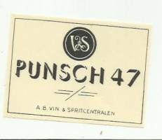Punch  47 - viinaetiketti