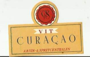 Curacao Vit  - viinaetiketti
