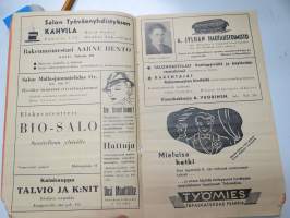 Salon Näyttömö ohjelma näytäntökausi 1938-39 &quot;Unkarin mustalaiset&quot; -theatre season program