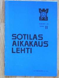 Sotilasaikakauslehti 1973 nr 11 / Nisalahden taistelu 1940, Kadettikoulun uudistus 1961-62, sotilastopografia  Suomessa 1700-1800 vaiheessa