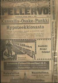 Pellervo  1917  nr 4 /Elintarviketuotanto ja kulutus, wilja ihmisravinnoksi, uusi karjanmyynti osuuskunta