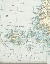Vanhan Suomen karttakortti  - kulkematon