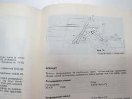 Massey-Ferguson 506 leikkuupuimuri käyttöohjekirja -combine harvester manual