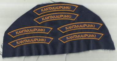 Kantakaupunki  6 kpl leikkaamaton -   hihamerkki kangasmerkki