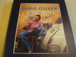 Kokki Jamie Oliver, canvastaulu, koko 20 cm x 30 cm. Teen näitä vain 50 numeroitua kappaletta. Yksi heti valmiina lähetettäväksi.