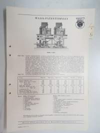 Wärtsilä Peko Waasa-patenttimylly malli VMA -myyntiesite / brochure