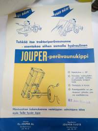 Jouper-perävaunukippi + Volvo-Tiedote saatavilla olevista traktoreista ja muista maatalouskoneista - Auto-Haro (Kokkola-Ylivieska) -myyntiesite / brochure