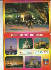 Souvenir de Paris - postikortti haitari 18 korttia