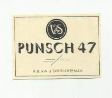 Punch  47 - viinaetiketti