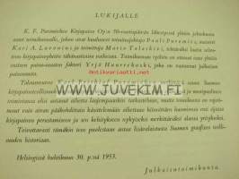 Puoli vuosisataa painettua sanaa K.F. Puromiehen Kirjapaino Oy 1903-1953