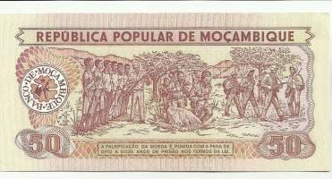 Mosambik 50 Meticais 1986  seteli