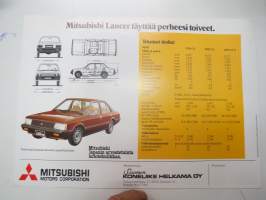 Mitsubishi Lancer -myyntiesite / sales brochure