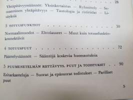 Logiikka, sen ala ja rajat
