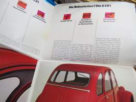 Citroën 2CV 1972 -myyntiesite / sales brochure