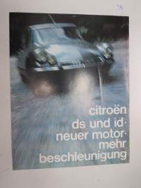 Citroën ds und id 1966 -myyntiesite / sales brochure