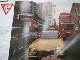 Citroën GS - Das Auto ohne Grenzen 1972 -myyntiesite / sales brochure