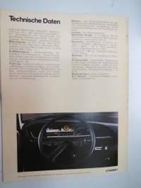 Citroën GS - Das Auto ohne Grenzen 1972 -myyntiesite / sales brochure