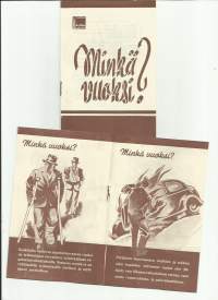 Minkä vuoksi  /  Vakuutusyhtiö Aura  - esite 1940-luku