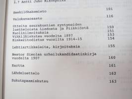Mikko Antinpoika ja Liisa Jaakontytär jälkeläisineen (Sauvo ym. ympäristökuntia) -family history