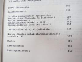 Mikko Antinpoika ja Liisa Jaakontytär jälkeläisineen (Sauvo ym. ympäristökuntia) -family history