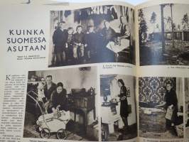 Suomen Kuvalehti 1945 nr 47, 24.11.1945 Kansikuva A.I. Virtanen, Paasikivi 75-vuotias, Vanha Ylioppilastalo 75 vuotta, Sotasyytetyt oikeudessa, Saksan helvetti, ym.