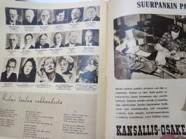 Suomen Kuvalehti 1945 nr 47, 24.11.1945 Kansikuva A.I. Virtanen, Paasikivi 75-vuotias, Vanha Ylioppilastalo 75 vuotta, Sotasyytetyt oikeudessa, Saksan helvetti, ym.