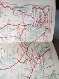 Suomen tiekartta 9 1948 Vägkarta över Finland -road map
