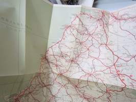 Suomen tiekartta 9 1948 Vägkarta över Finland -road map