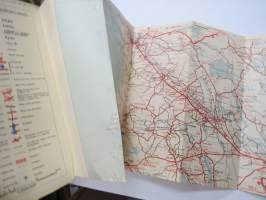 Suomen tiekartta 4 1958 Vägkarta över Finland -road map