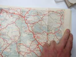 Suomen tiekartta 4 1958 Vägkarta över Finland -road map