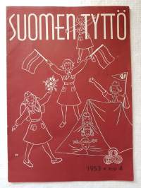 Suomen tyttö 1953 n:o 4. Suomen Partiotyttöjen jäsenlehti.