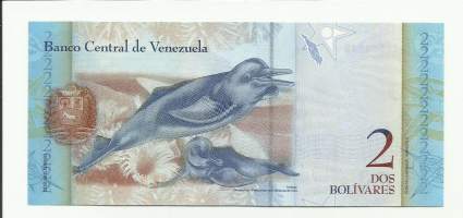 Venezuela 2 Bolivares 2012 -   seteli