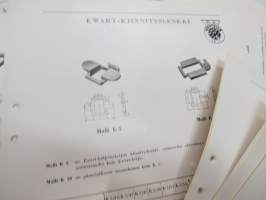 Wärtsilä Pe-Ko Ewart-ketju / -kiinnityslenkki -myyntiesitteitä 14 kpl / brochures