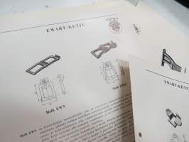 Wärtsilä Pe-Ko Ewart-ketju / -kiinnityslenkki -myyntiesitteitä 14 kpl / brochures