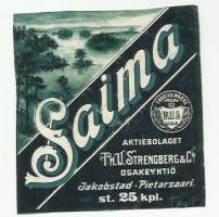 Saima  - tupakkaetiketti