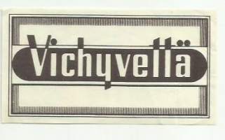 Vichyvettä -   juomaetiketti