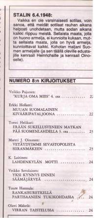 Kansa taiseli-miehet kertovat. Numero 8 / 1973