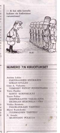 Kansa taisteli- miehet kertoo. N:o  7 / 1974