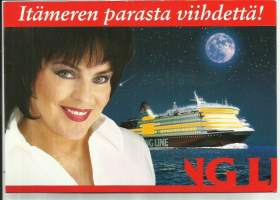 Viking Line, Itämeren parasta viihdettä Paula Koivuniemi- laivakortti, laivapostikortti  A5 koko