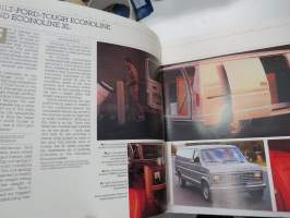 Ford Econoline and Aerostar vans 1989 -myyntiesite / sales brochure
