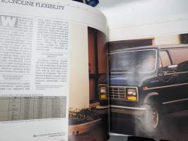 Ford Econoline and Aerostar vans 1989 -myyntiesite / sales brochure
