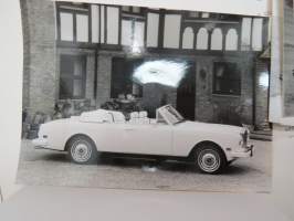 Rolls-Royce Corniche IV news release + 4 pcs press photographs -lanseerausesite + 4 kpl pressikuvia