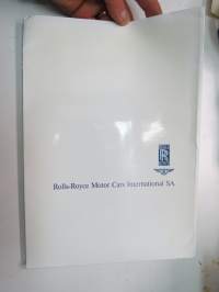 Rolls-Royce and Bentley 1994 year model specifications news release + 6 pcs press photographs -lanseerausesite + 6 kpl pressikuvia