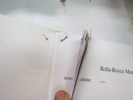 Rolls-Royce and Bentley 1994 year model specifications news release + 6 pcs press photographs -lanseerausesite + 6 kpl pressikuvia